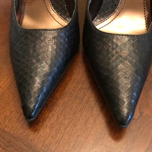 Rampage high heel pumps brown snake pattern sz 7 M - Picture 6 of 8